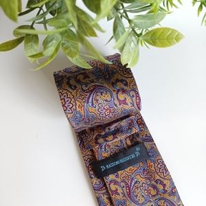 Massimo Bizzocchi Paisley Print Silk Tie